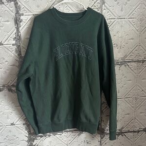 David Dobrik Clickbait thick green sweatshirt